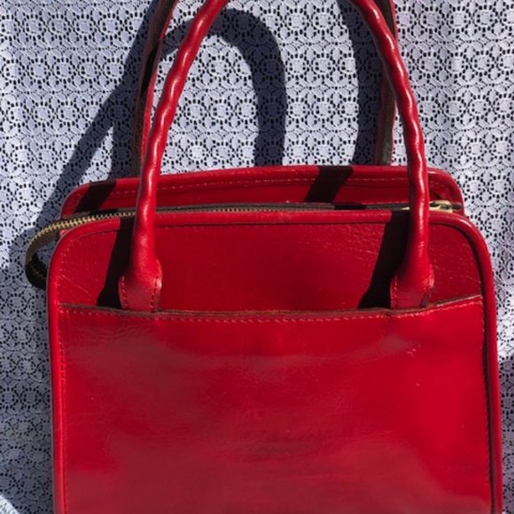 TWO PATRICIA NASH ROSE TOOLED LEATHER SATCHEL HANDBAGS AND ACCESSORIES - Picture 3 of 5